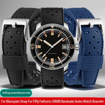 Visoko kakovostnega Silikona Watch Band 20 mm Za Blancpain Trak Za Petdeset Fathoms 5008B Barakuda Serije Gledam Zapestnica Orodje-manj