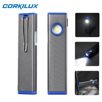 CORKILUX Polnilna Delo Svetlobe, Prenosna LED Svetilka Magnetni COB Ravno Naloga Pero Pregled Svetlobe za Popravljanje v Sili