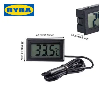 Gospodinjski Termometer Nepremočljiva Temperatura Higrometer Senzor Meter Mini Vlažnost Meter Merilnik Digitalni Lcd Priročno