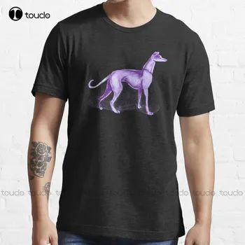 Nova, Da je Eden Vijolično Pes Majica (brez besed) T-Shirt Črna Tshirts Srajce Za Moške Cotton Tee S-5Xl