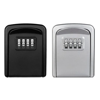 Zaklepanje Tipk Polje Stenske 4-Mestno Kombinacijo Lock Box Za Hišo Tipko Vremensko Varnostni Ključ Za Shranjevanje Lock Box