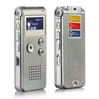 8GB/16GB/32GB Snemalnik zvoka MP3 Predvajalnik Mini Zvok Audio Snemalnik Strokovno Mini USB Flash Drive Snemanje Dictaphone