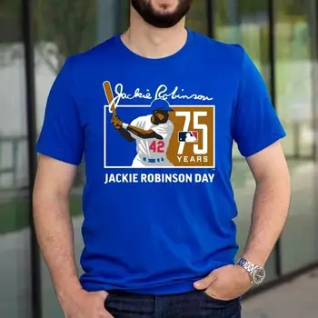 Jackie Robinson 75. Obletnico Srajco, Jackie Robinson 42 Vintage T-Shirt