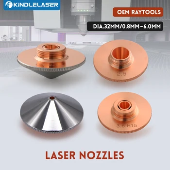 KINDLELASER Raytools Dia.32mm H15 Kalibra 0.8-6.0 Enojni/Dvojni Plasti Varjenje Lasersko Šobe za Vlaken Laserski Razrez CNC Stroja