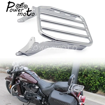Za Harley Softail Slim FLSL Ulica Bob FXBB Deluxe 18-21 motorno kolo, Zadaj Solo Sedež Sissy Bar Podpore Polica Fender Prtljažnika