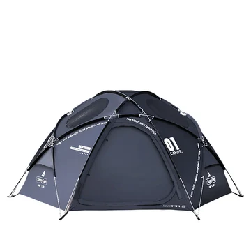 Visoka kakovost družine na prostem luxury black Sferične Aluminijasto palico kampiranje šotor šotor