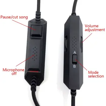 ioio Black Vzdržljiv Kabel, Slušalke Kabel Skladu Kabel za Astro A10 A40 Gaming Slušalke Slušalke Pribor