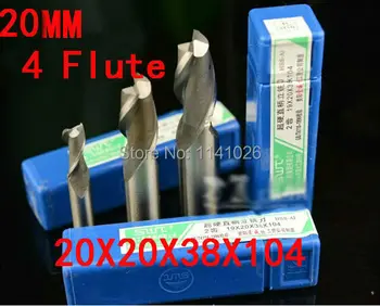 Brezplačna Dostava 1pcs 20 mm 4 Flavta HSS & Aluminija Koncu Mlin Rezalnik CNC Bit (Kitajske (Celinska))