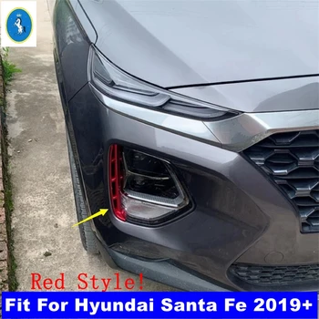 Avtomobilski Žarometi Anti-Fog Komplet Luči Za Dovod Zraka Pokrov Trim Zunanjost Primerna Oprema Za Hyundai Santa Fe 2019 2020 Rdeče / Svetlečim