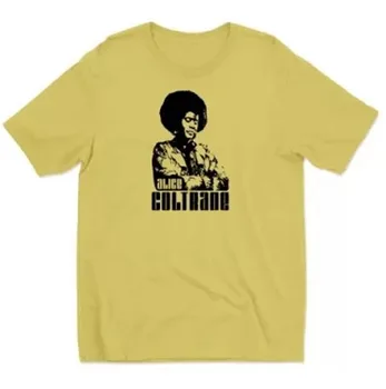 retro Alice Coltrane T-shirt Rumena kratek rokav Vseh Velikostih S, da 5XL TA3516 dolgimi rokavi