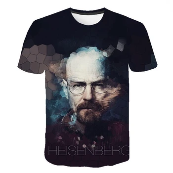 2023 Nov Modni Breaking Bad T-shirt Moški Ženske Otroci Heisenberg 3D Tiskanih Kul Kratek Rokav Vrhovi Tees Fant Dekle Otroci Majica