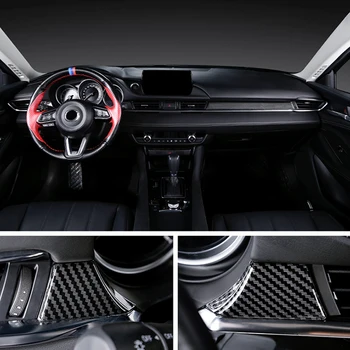 Primerni za Mazda 6 M6 Mazda6 Atenza 2019 2020 ABS Avto-Styling Dodatki Notranjost Sredini Konzole Okrasni Pokrov Trim 3pcs