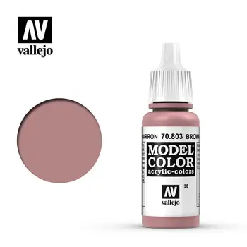 Vallejo Barve Akril Model Kolorit Španija AV 70803 038 Rose Rjava okolju Prijazen Akril Vodni Strani Barva 17ml