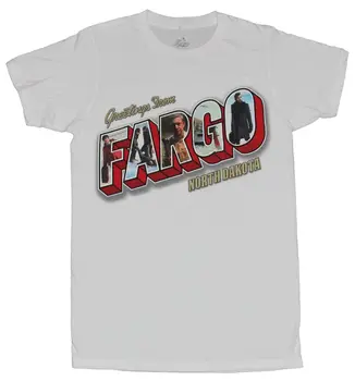 Fargo Tv Show Mens T-Shirt - Lep Pozdrav Iz Fargo North Dakota Foto Črke