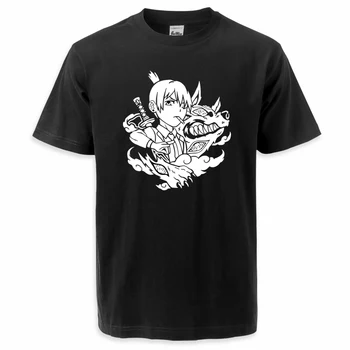 T-Shirt Anime Žago Človek T Shirt Čistega Bombaža Poletje Kratkimi Rokavi Tshirt Moški Ženska Harajuku Priložnostne Prevelik Ulične