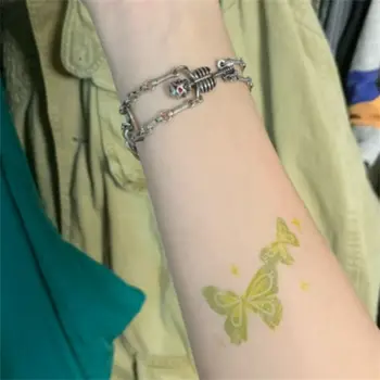 Lepo Oljno Sliko Zelen Metulj Tattoo Nalepke Za Ženske 2023 Moda Roko Začasne Tetovaže Nepremočljiva Ponaredek Tatoo Umetnosti