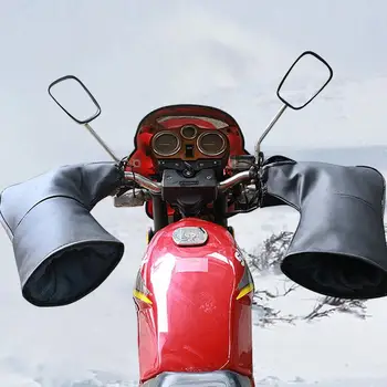 Motorno kolo Krmilo Windproof Rokavice Toplo motorne sani Krmilo Tepec Zimske Moto rokavice in Nepremočljive Rokavice motornih koles