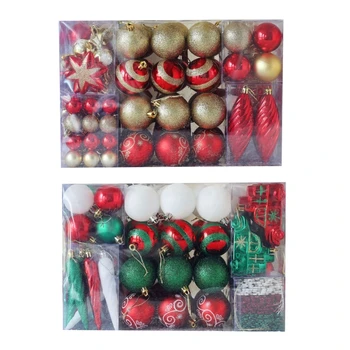Posebna Božič Žogo Ornament 100 kozarcev/box Visi Božič Žogo