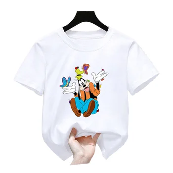 Nove Disney Neumen Film Fant Dekle Oblačila Kawaii Otroci Smešne Majice Najstnik Poletje Kratek Rokav T shirt Risanka Otroci Vrhovi
