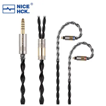 NiceHCK BlackCat Cinkove Zlitine Bakra Olje Namočene HI-fi Slušalke Nadgradnjo Kabel 3.5/2.5/4.4 mm MMCX/0.78 mm 2Pin za F1 Dioko Kai D13