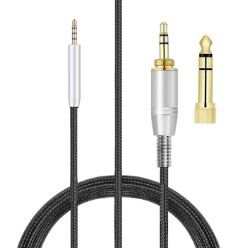 6,35 mm OFC Zamenjava Najlon Pleteni Kabel Podaljšek Glasbe Kabel Žice Za Meizu HD60 Slušalke