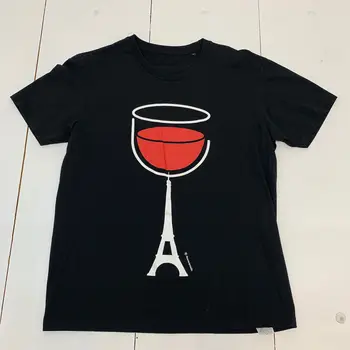 Slavni Rosana Ianniello Ženske T-Shirt Velikost Veliko Črno Vino Temo Kratek Rokav