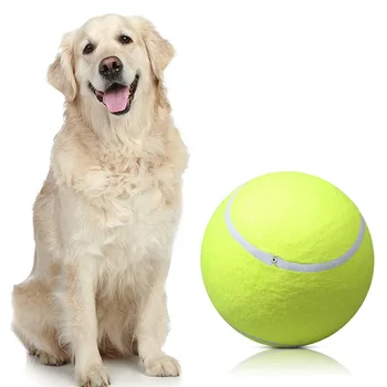 24 CM Velikan Tenis Žogo Za Pes Žvečiti Igrače za Hišne živali Pes Interaktivne Igrače Veliki Napihljivi Tenis Žogo Hišne Potrebščine Prostem Kriket Igrača za Psa