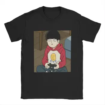 Mob Psiho 100 Shigeo Kageyama Mob, Ki Ljubi Igre T-Majice Moške Anime Manga Bombaž Tees Kratek Rokav T Shirt Ideja Za Darilo Oblačila