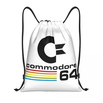 Po Meri Commodore 64 Vrvico Za Zavezovanje Vreče Moški Ženske Lahki C64 Amiga Računalniški Športne Telovadnice Shranjevanje Nahrbtnik