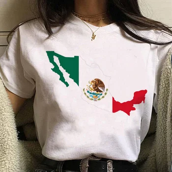 Mehika t-majice ženske ulične t shirt dekle smešno y2k ulične oblačila
