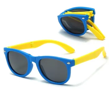 Zložljivi Otroci sončna Očala Z Box blagovne Znamke Oblikovalec Vintage sončna Očala Fant Dekle na Prostem, Potovanja Očala Otroci Očala UV400 