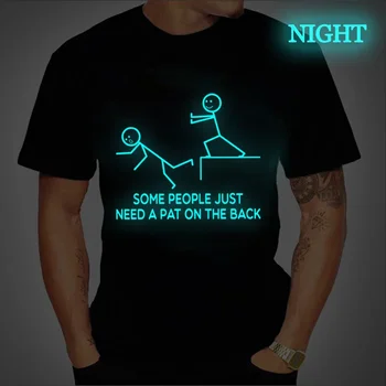 Nekateri Ljudje Potrebujejo Samo Pat na Hrbtni Smešno T-Shirt Moški Svetlobna Tees za Moške Kratek Rokav T Srajce Smešno Joking Moških Oblačil