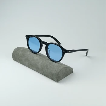 Y2K Polarizirana sončna Očala za Ženske 2024 Trend Luksuzne blagovne Znamke Letnik Okrogle Očala Moških UV400 Leče Acetat Očala za Vožnjo