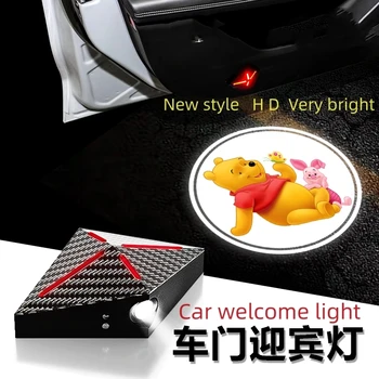 2pcs Za Vse znamke avtomobilov Karton Anime vrata Avtomobila dobrodošli svetlobe Projekcija orodja Avtomobilska dodatna oprema