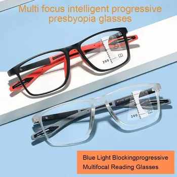Moški Ženske Preprost Okvir Progresivna Multifokalna Ultra Lahka Očala Presbyopic Očala Anti-Modro Svetlobo Šport Obravnavi Očala