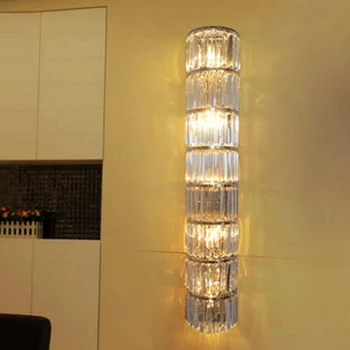 LED Wall Mount Svetlobe Sodobno Domačo Razsvetljavo Kristalni Rov Postelji Svetilko Odtenki Industrijske Style luči Kristalno Kopalnica Wall Svetlobe