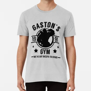 Gaston je Telovadnice ( Črna Različica ) T Shirt Lepotica In Zver Gaston Gaston Telovadnici Izmišljenega Podjetja Biceps Za Rezervne Lopovi Fitnes