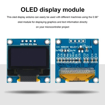 0 96 Palčni 128x64 Slikovnih pik OLED Module za Razvoj Odbor Digitalni Prikaz Circuitboard Zamenjava za Arduino UNO Belo