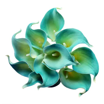 Pu Calla Lily Simulacije Cvet Doma Dekoracijo Rož, Cvetlični Garland Prostem Umetno Praproti