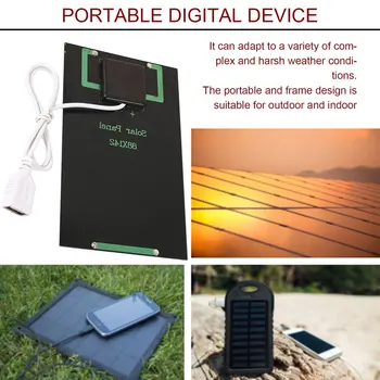 Sončne celice, Baterije, Polnilnika 5W 5V za iPhone za Samsung DIY Solarni Modul z USB Vrata Solarno Polnjenje Odbor