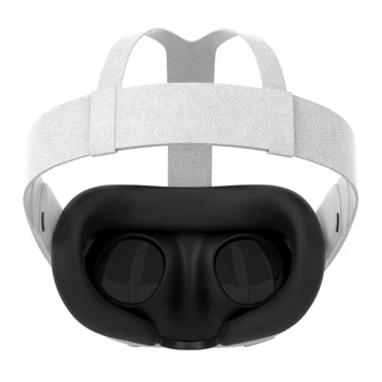 VR Silikonski stranski Pokrov za Meta Quest 3 VR Slušalke, Sweatproof Nepremočljiva Anti-Umazano Zamenjava Obraza Blazine VR Blazine